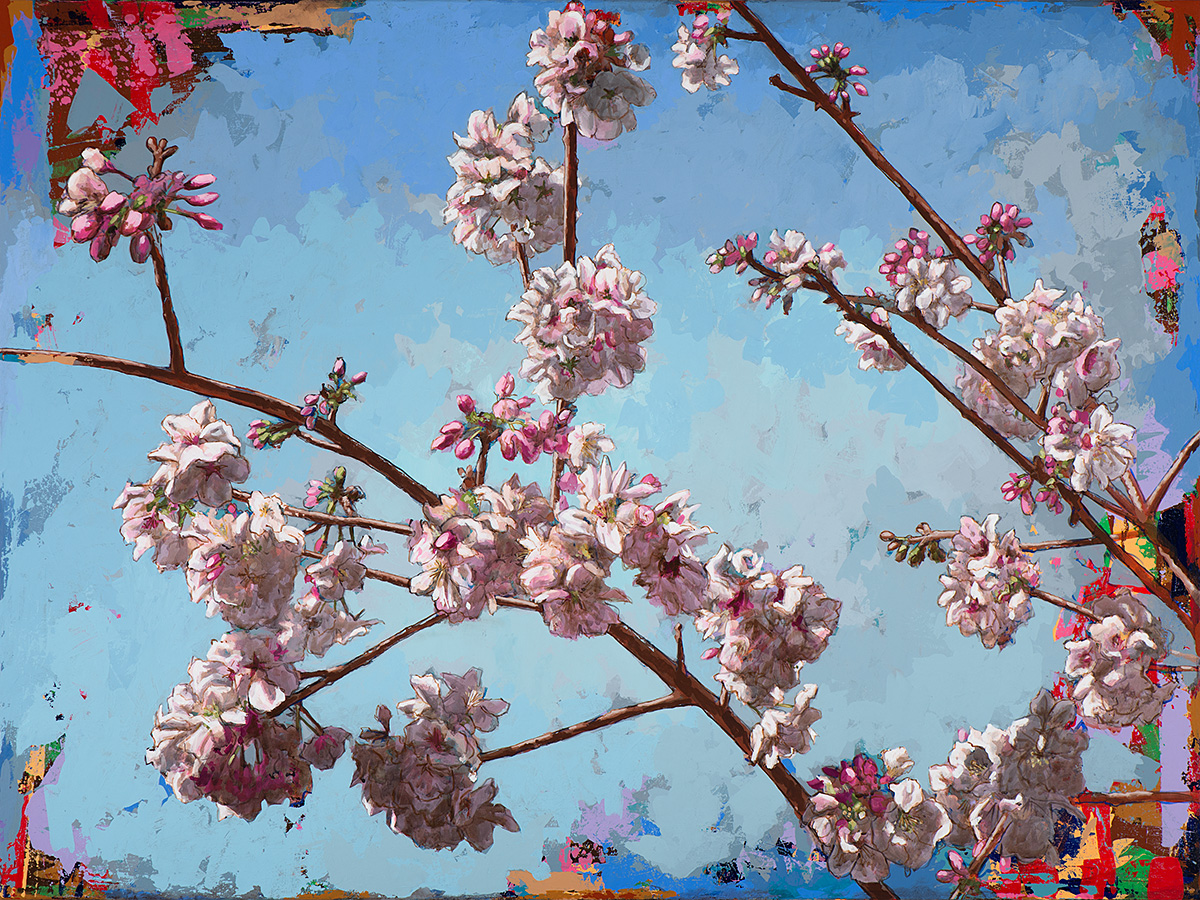 Biosphere 8 painting by Los Angeles artist David Palmer