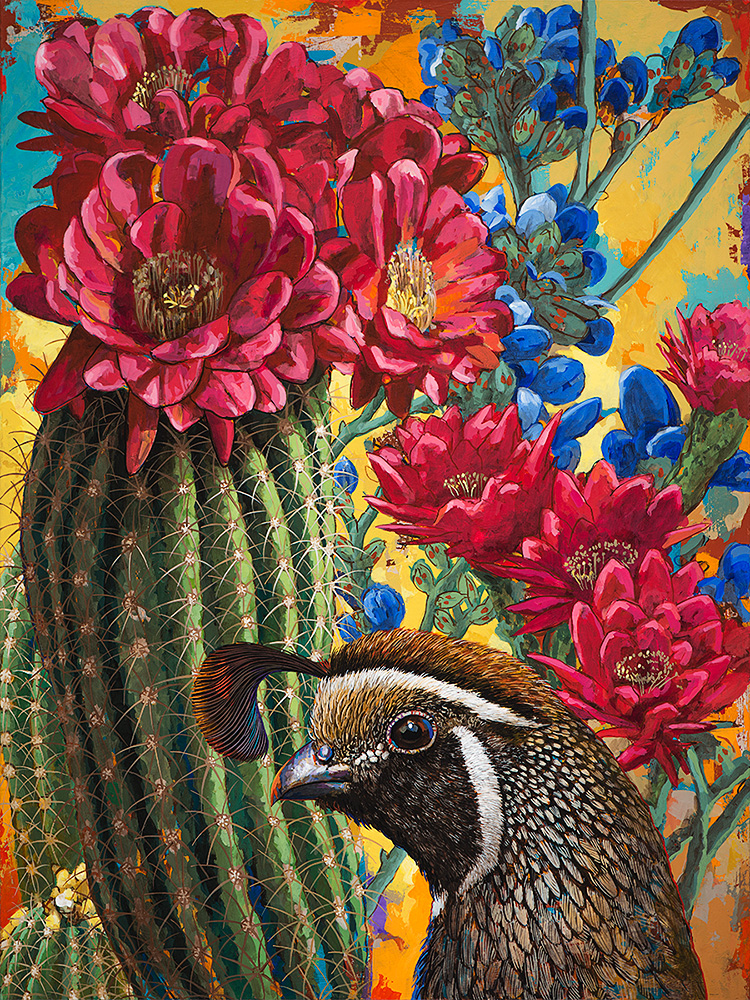 Desert Dreaming, painting by Los Angeles artist David Palmer, acrylic on canvas, art