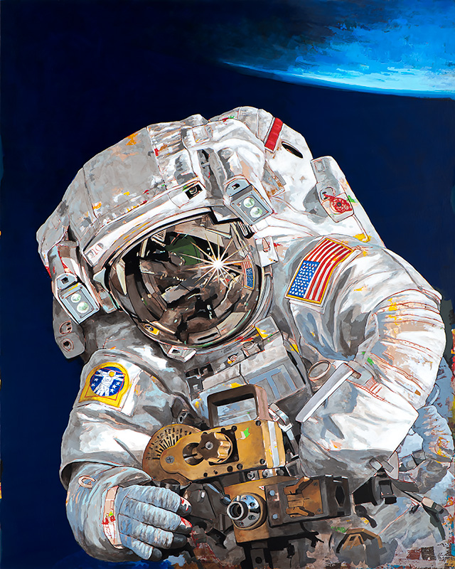 How Did I Get Here?, painting by Los Angeles artist David Palmer, acrylic on canvas, art