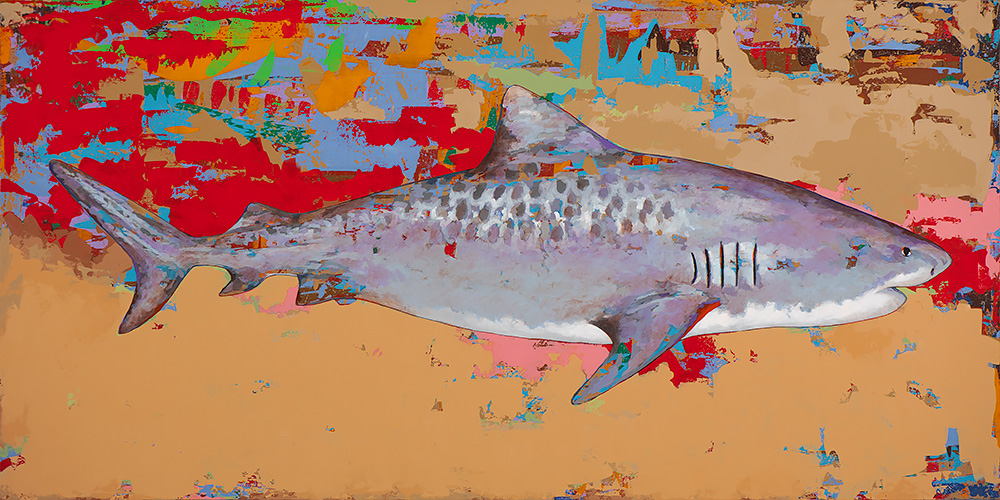 Consumer, painting by Los Angeles artist David Palmer, acrylic on canvas, art