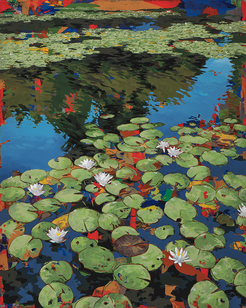 Show Me the Monet #1, painting by Los Angeles artist David Palmer, acrylic on canvas, art