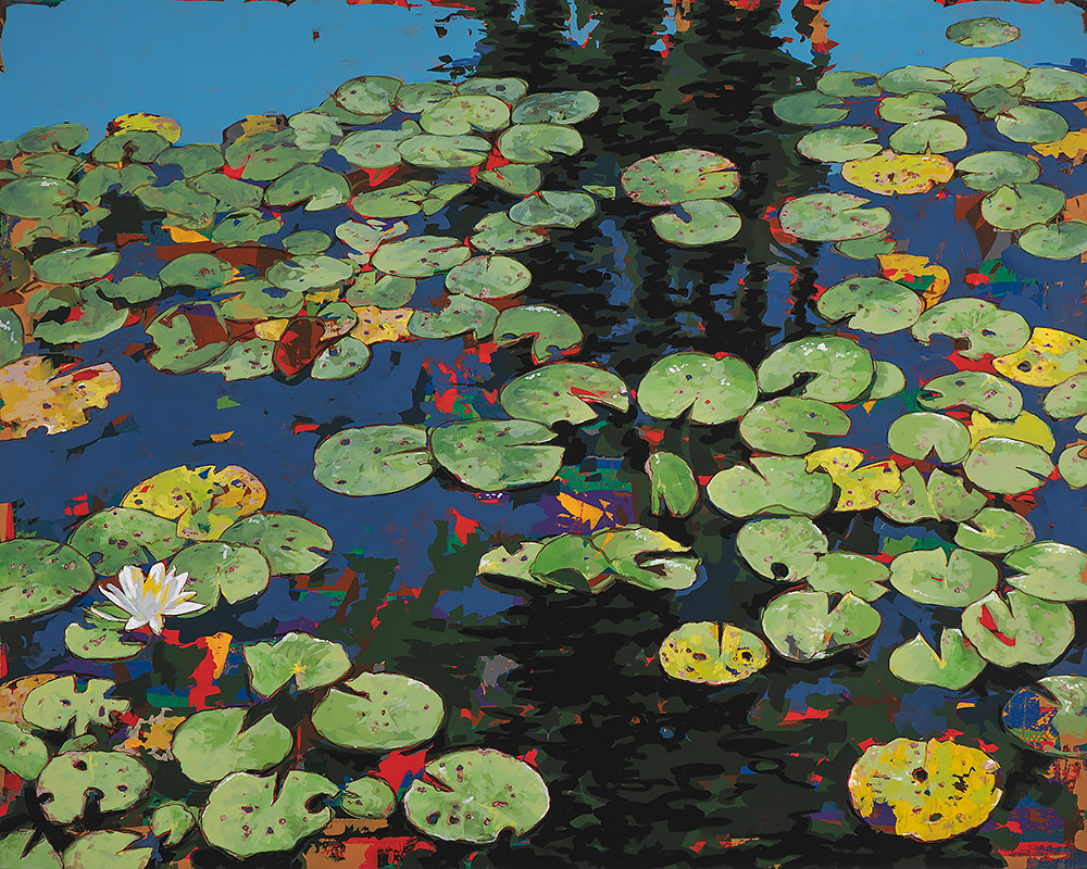 Show Me the Monet #2, painting by Los Angeles artist David Palmer, acrylic on canvas, art