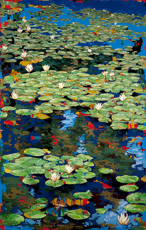 Show Me the Monet #4, painting by Los Angeles artist David Palmer, acrylic on canvas, art