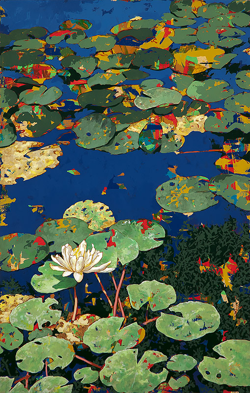 Show Me the Monet #5, painting by Los Angeles artist David Palmer, acrylic on canvas, art