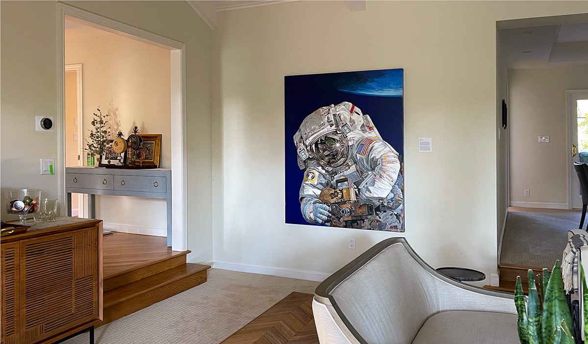 Major Tom 34, painting by Los Angeles artist David Palmer, acrylic on canvas, art