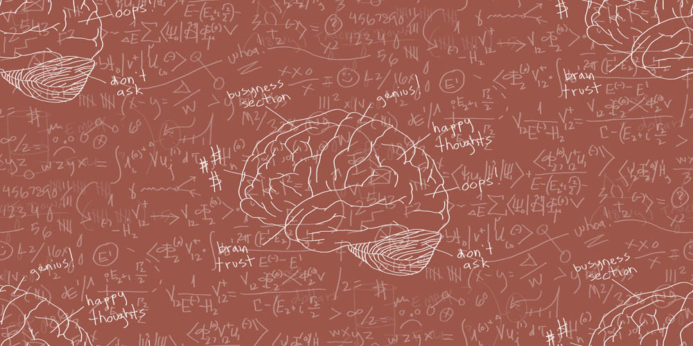 Busyness chalkboard wallpaper by Los Angeles artist David Palmer for ROLLOUT